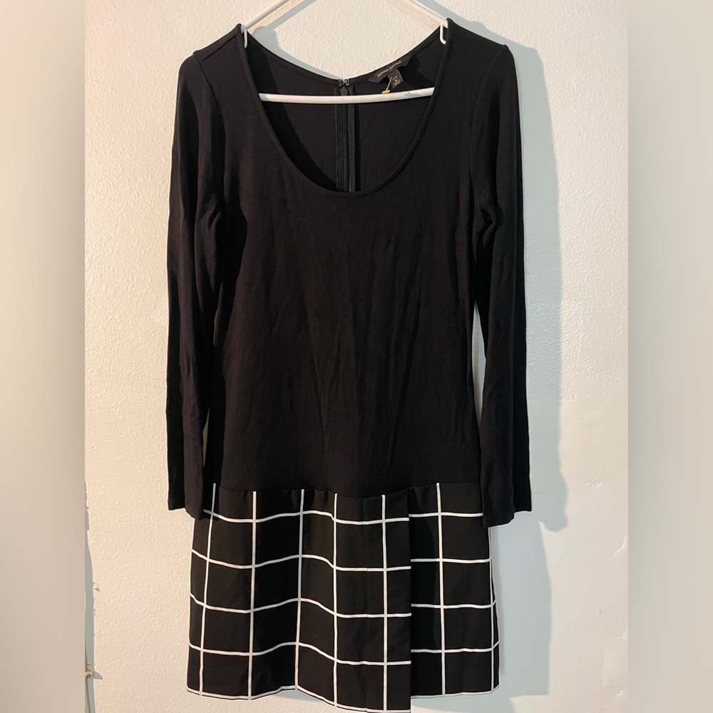 Banana Republic black checker dress